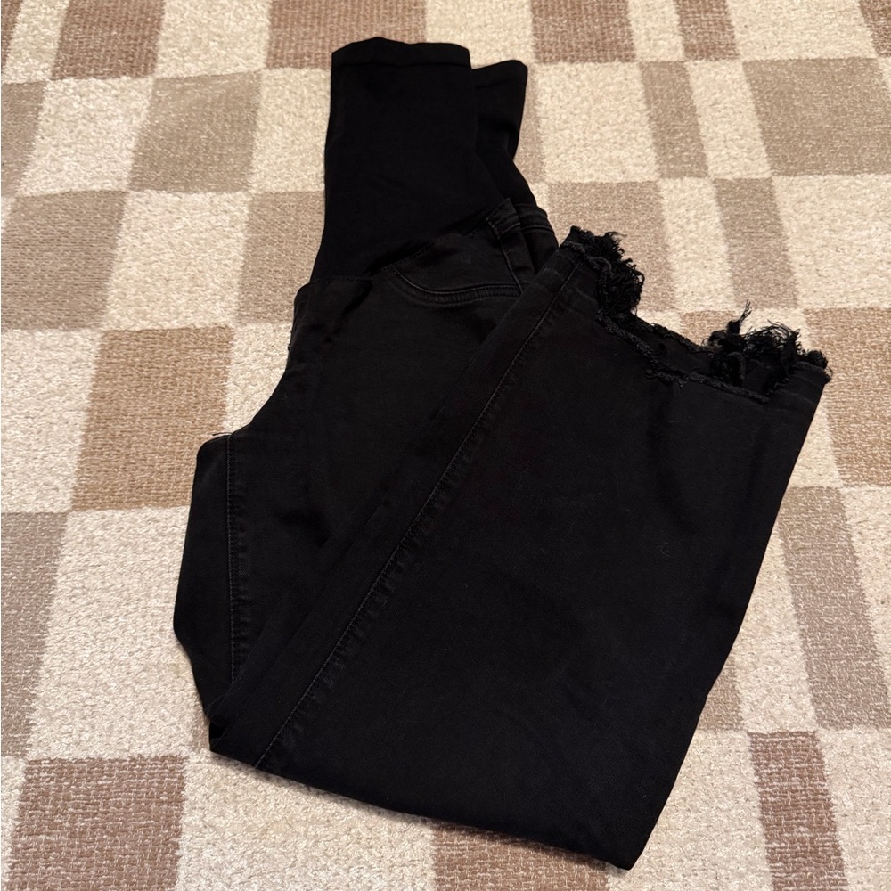 Stylish Black Women's Maternity Jeans